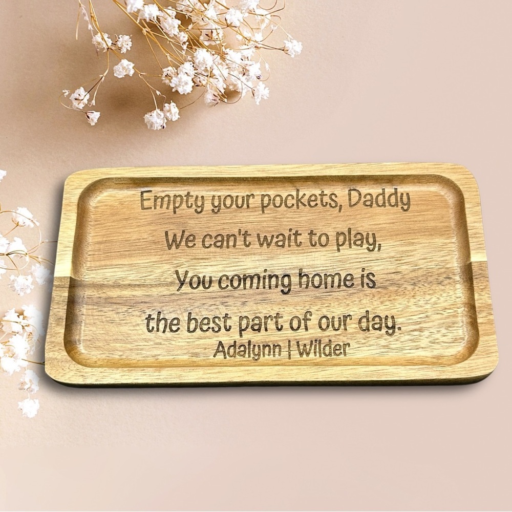 Customizable key tray. Laser engraved.​